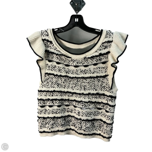 Top Sleeveless By Anthropologie In Cream, Size: M