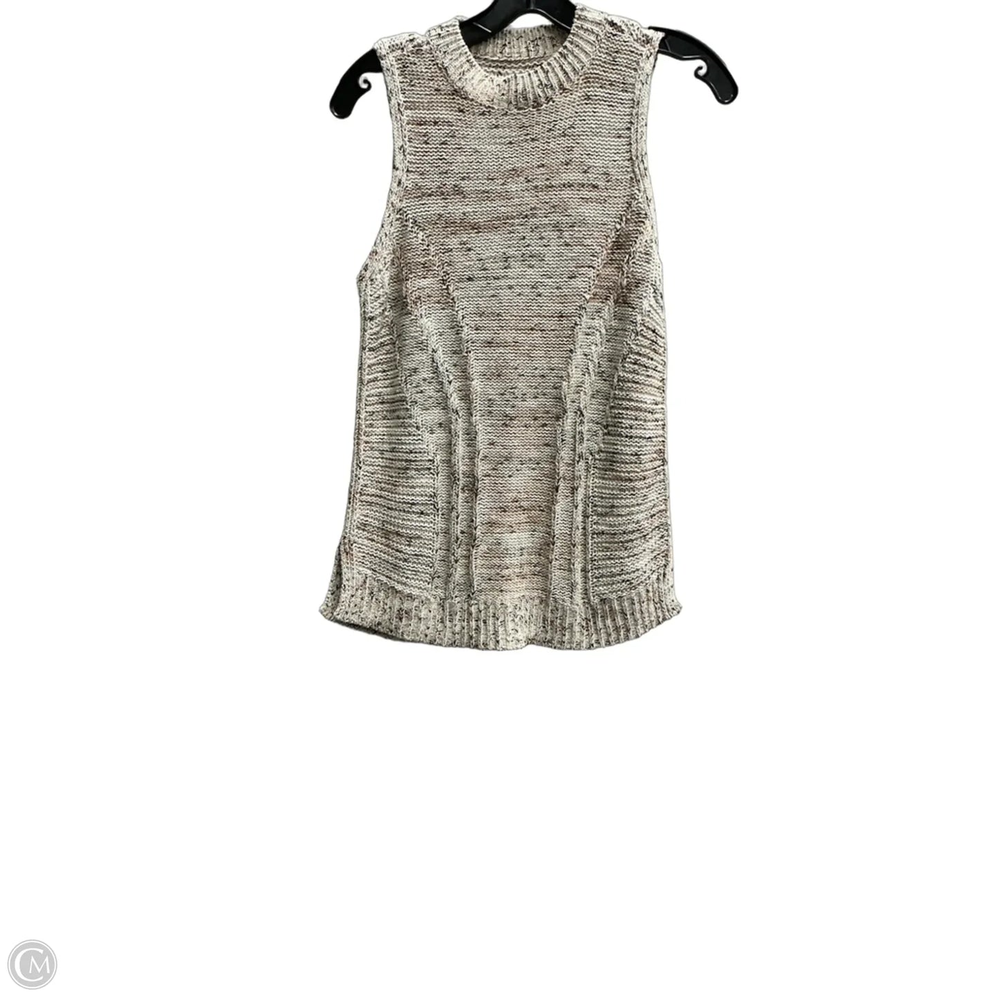 Top Sleeveless By Loft In Cream, Size: Xs