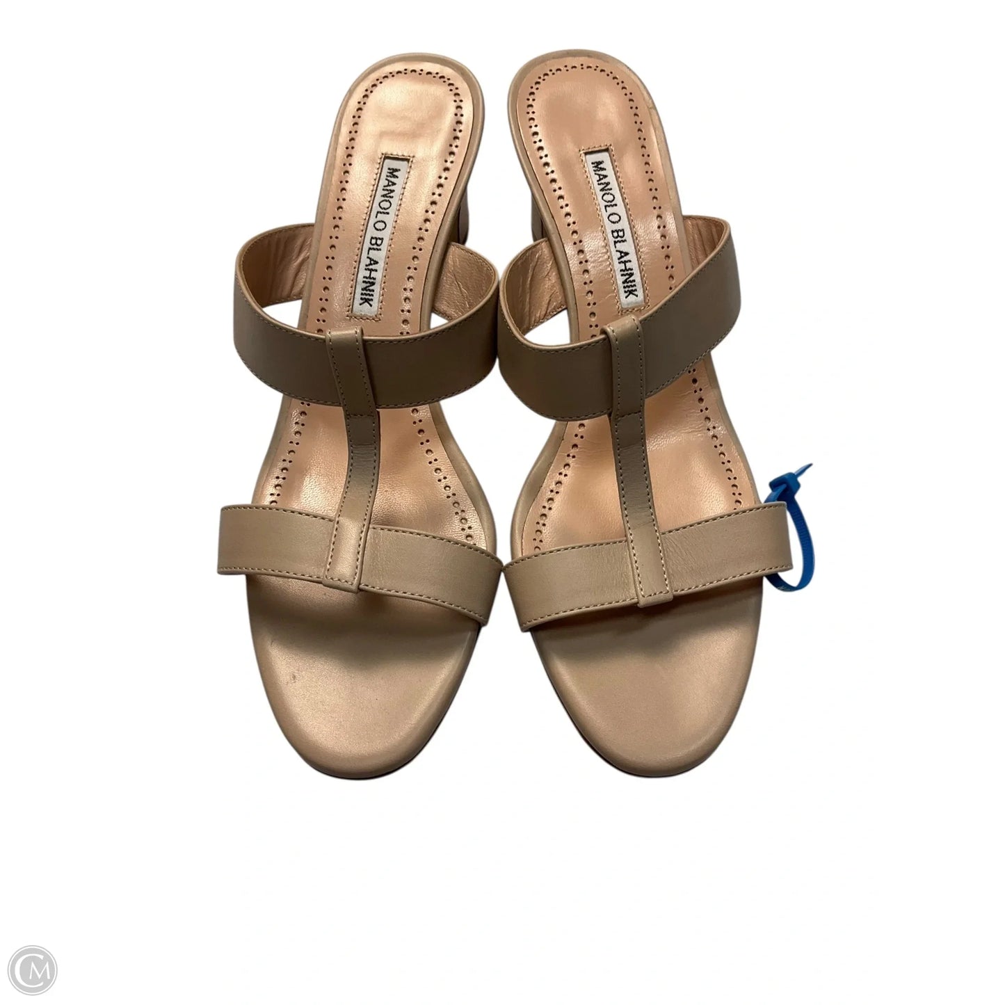 Shoes Designer By Manolo Blahnik In Cream, Size: 9