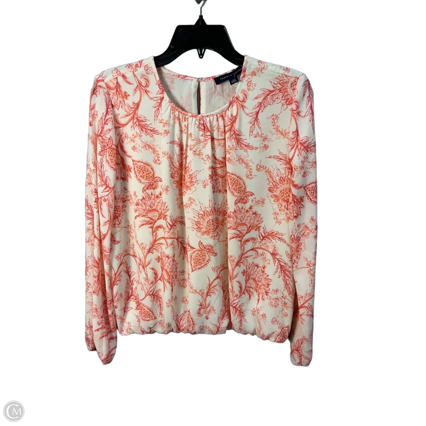 Top Long Sleeve By Tommy Hilfiger In Cream, Size: S