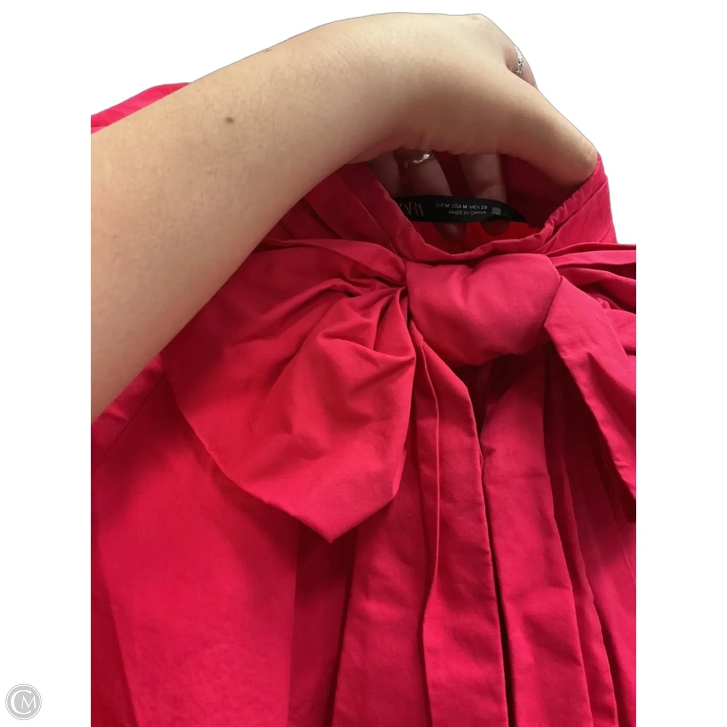 Top Sleeveless By Zara In Pink, Size: M