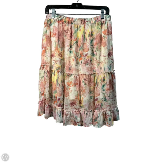 Skirt Midi By Mystree In Floral Print, Size: 12