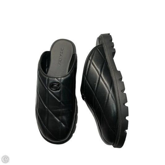 Shoes Designer By Coach In Black, Size: 9