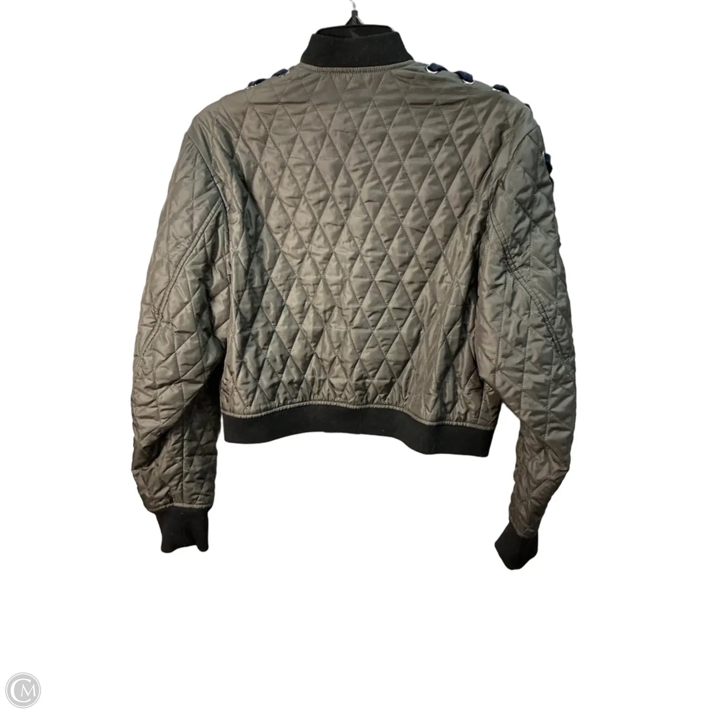 Jacket Puffer & Quilted By Bcbgmaxazria In Green, Size: S