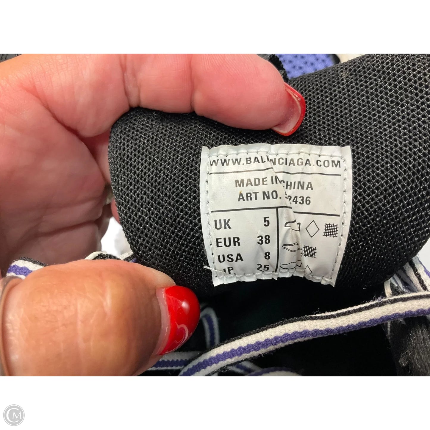 Shoes Luxury Designer By Balenciaga In Purple, Size: 8