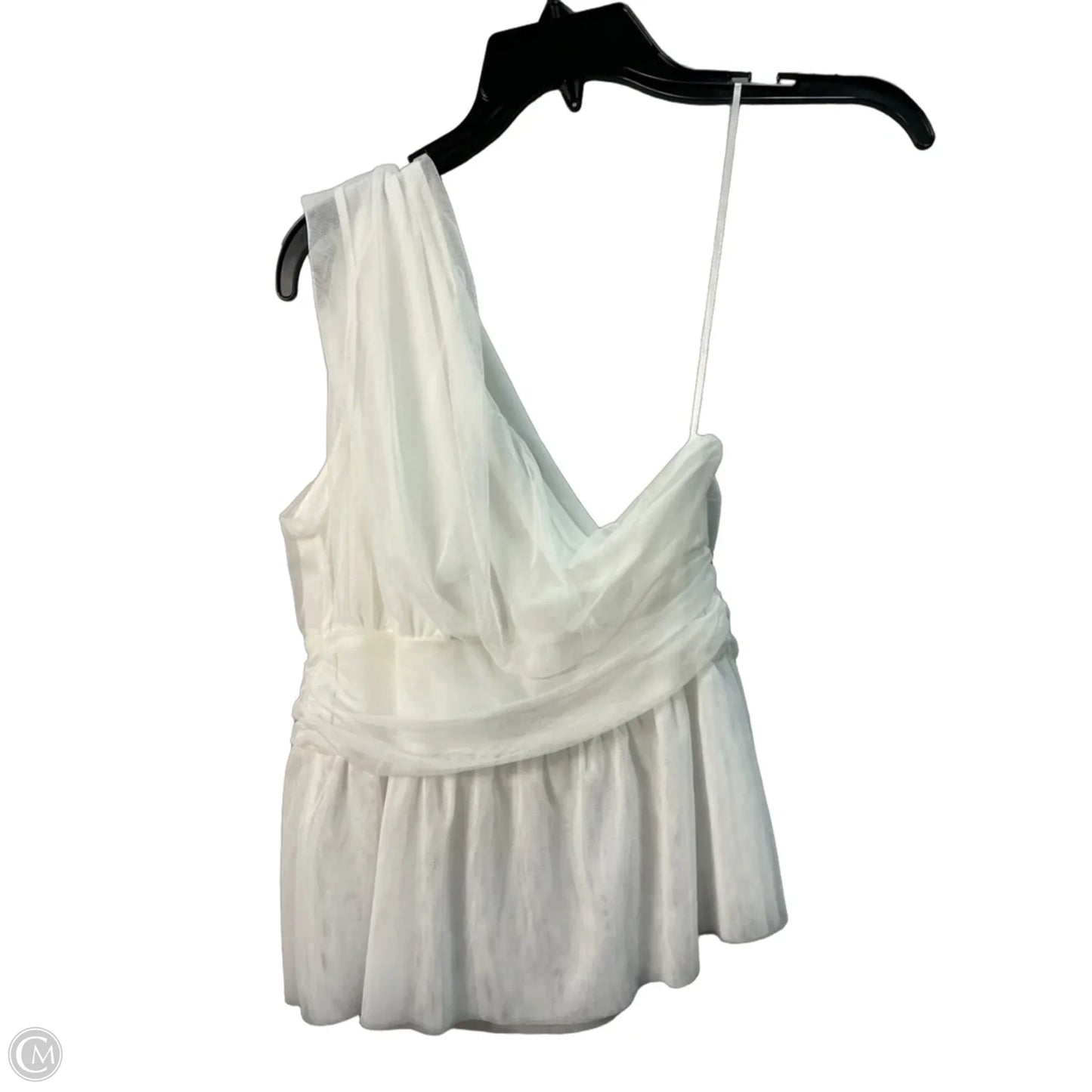 Top Sleeveless By Clothes Mentor In White, Size: M