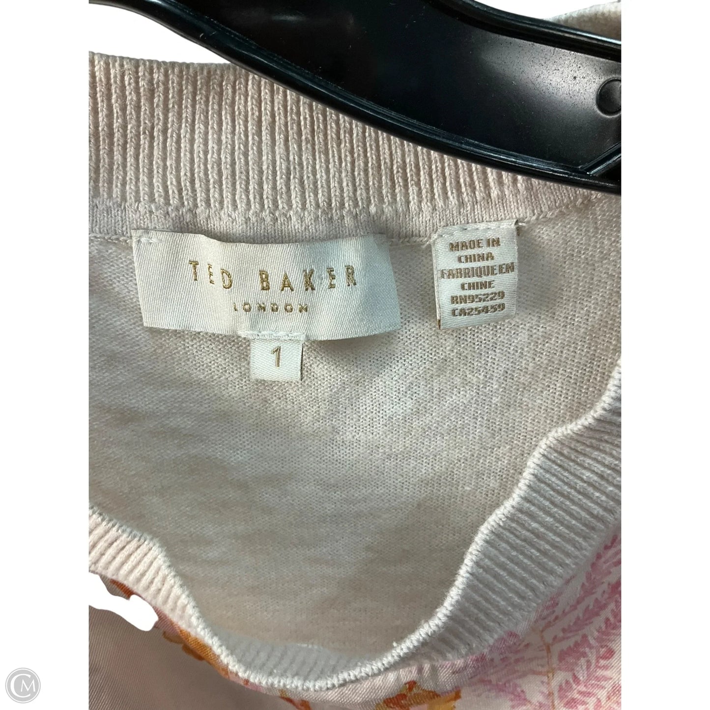 Top Sleeveless By Ted Baker In Floral Print, Size: Xs