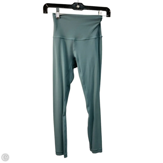 Athletic Leggings By Lululemon In Green, Size: Xs