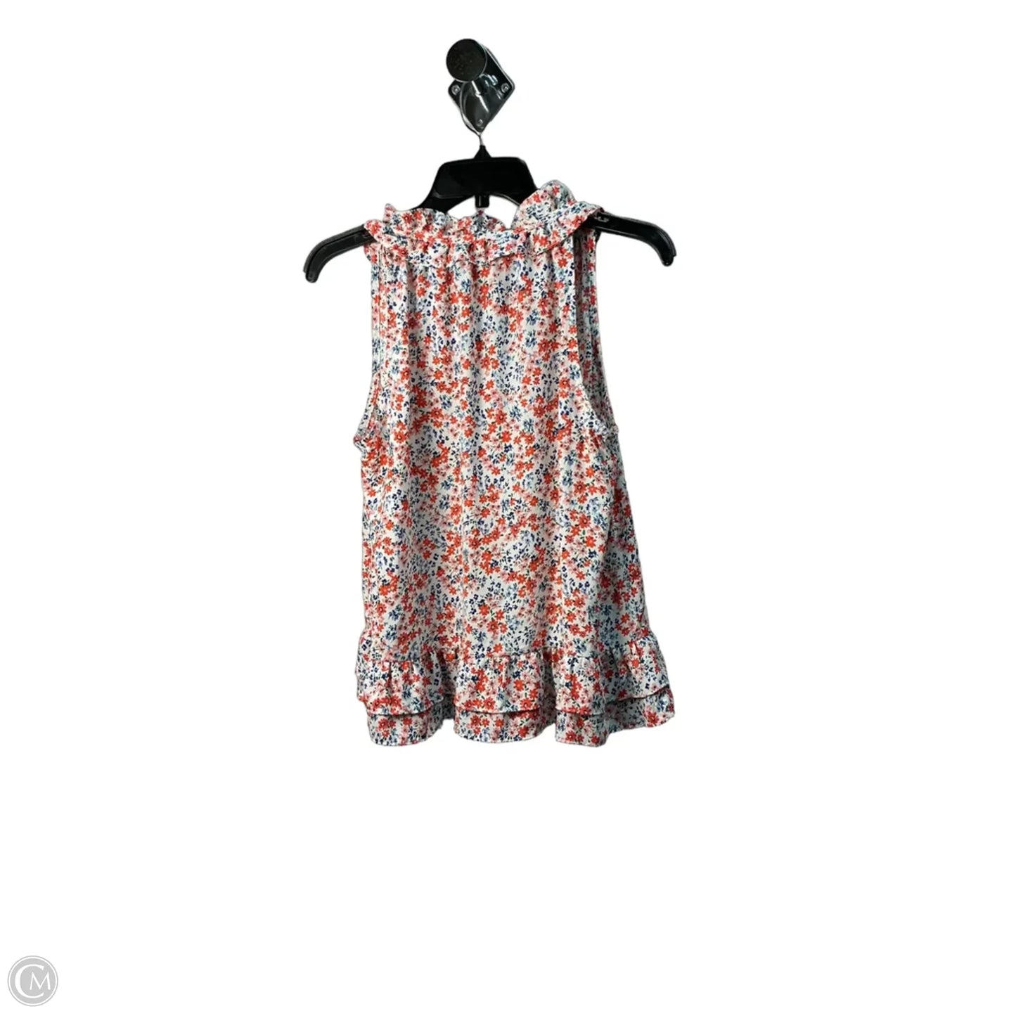 Top Sleeveless By Cece In Floral Print, Size: S