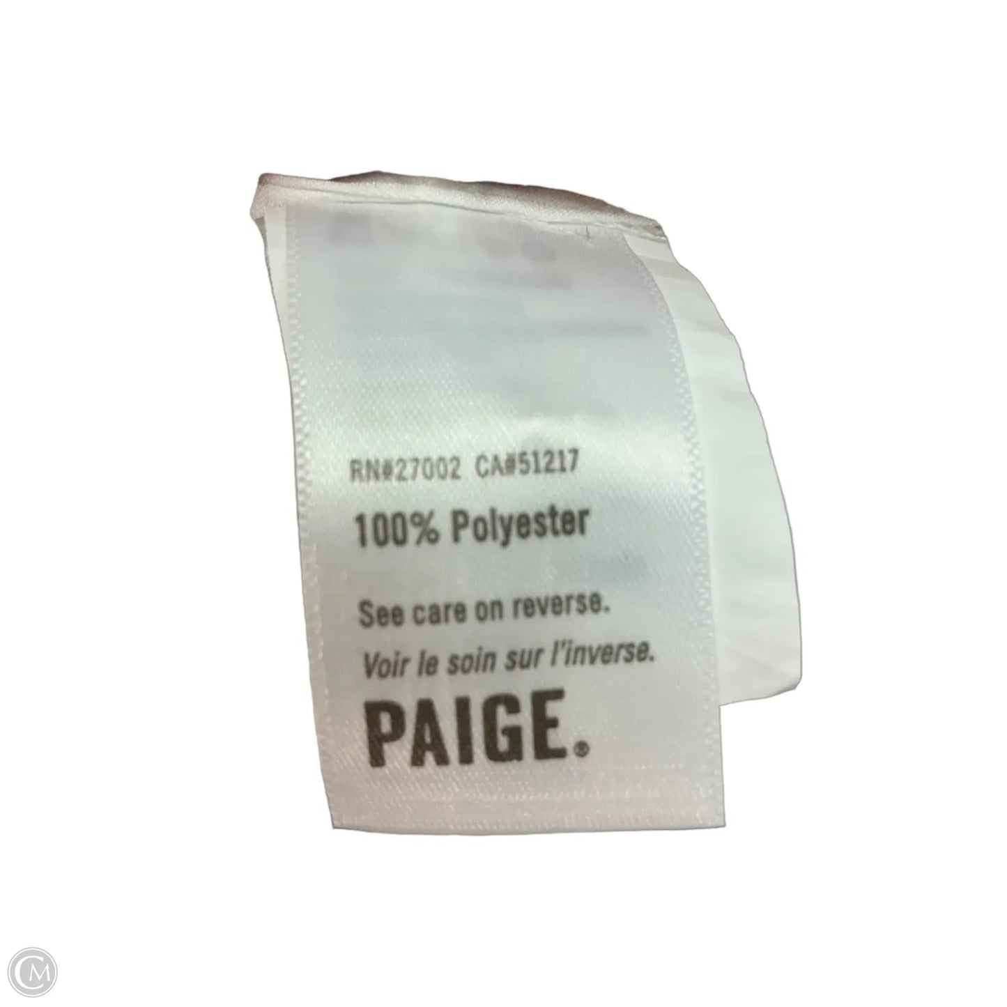 Top Short Sleeve By Paige In White, Size: M