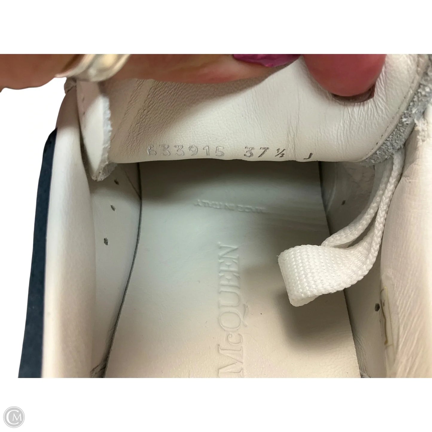 Shoes Luxury Designer By Alexander Mcqueen In White, Size: 7.5