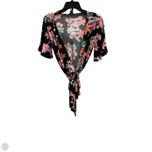 Top Short Sleeve By Ann Taylor In Floral Print, Size: Xxs