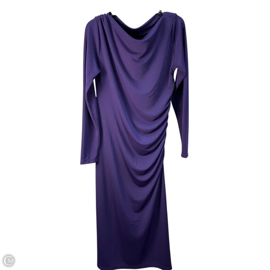 Dress Casual Maxi By Ann Taylor In Purple, Size: L