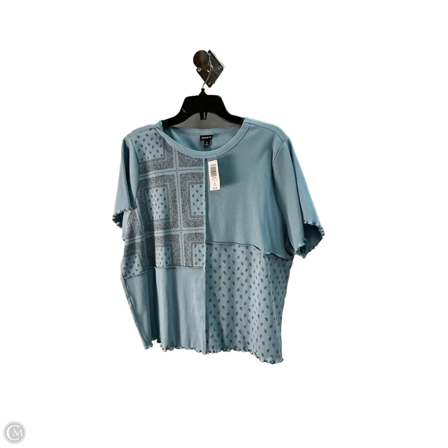Top Short Sleeve By Torrid In Blue, Size: 22