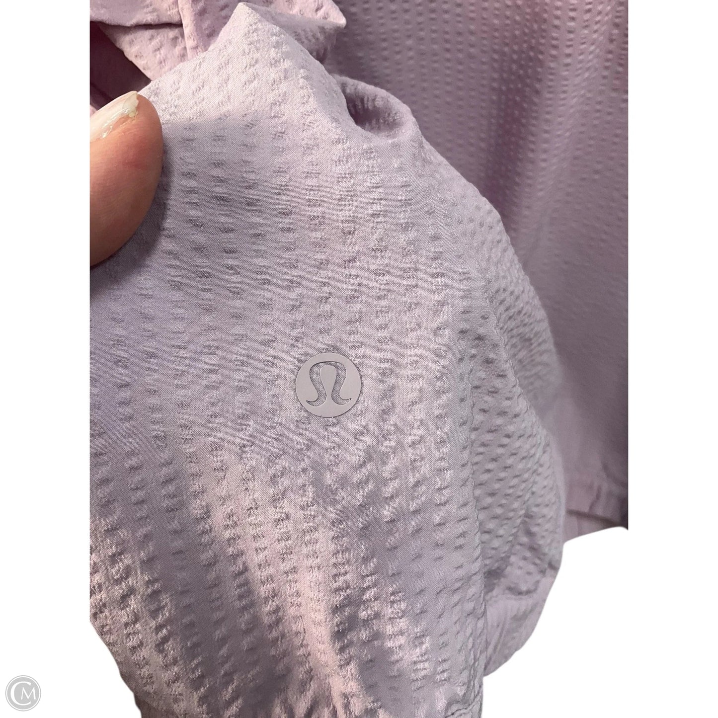 Athletic Jacket By Lululemon In Purple, Size: Xl