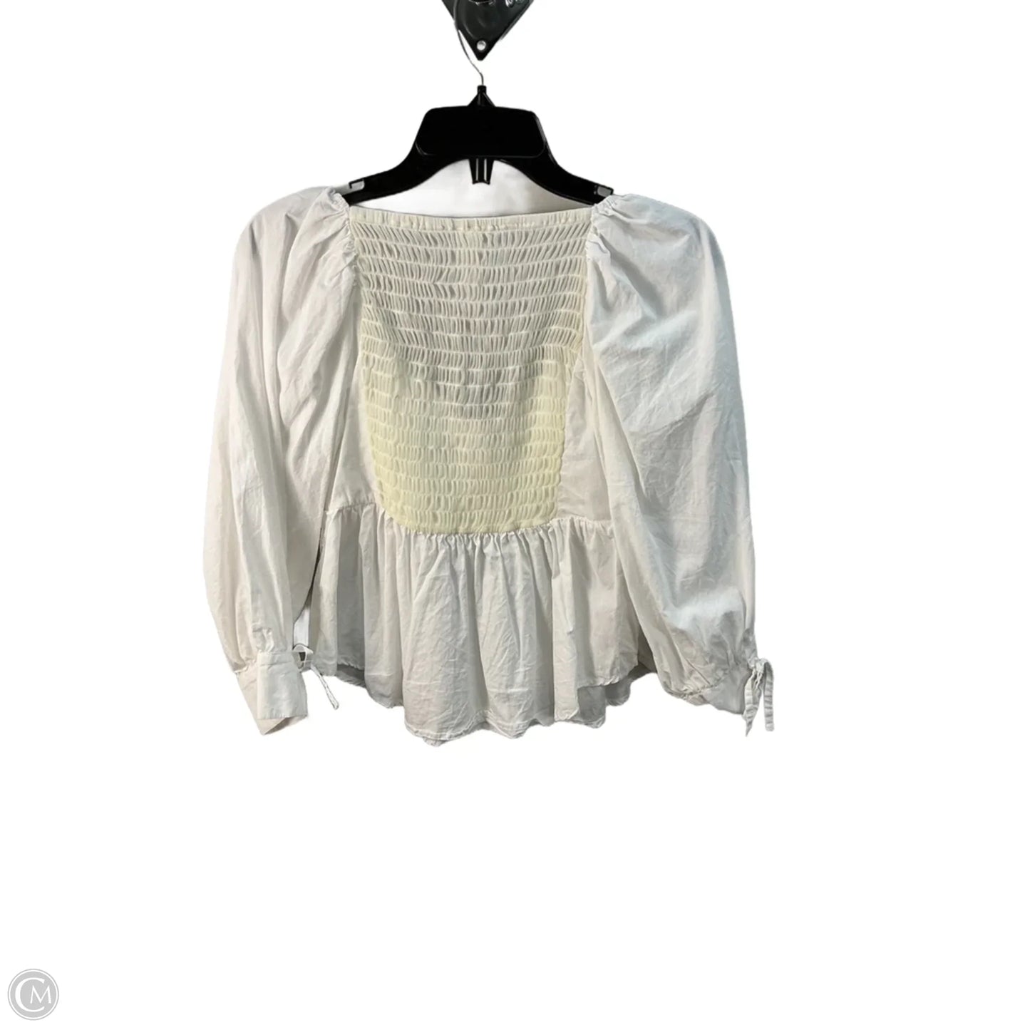 Top Long Sleeve By Anthropologie In White, Size: Xs