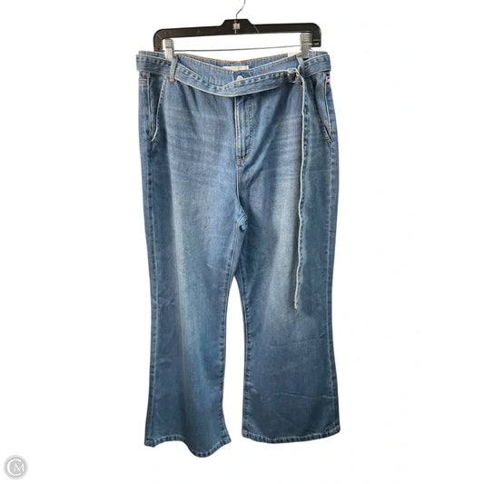 Jeans Wide Leg By Loft In Blue, Size: 10