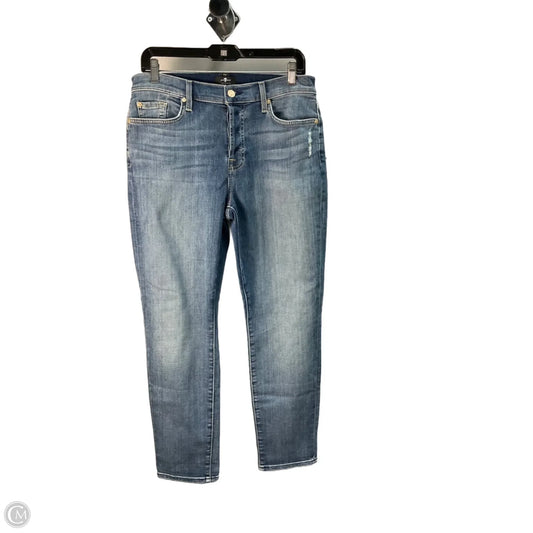 Jeans Straight By 7 For All Mankind In Blue, Size: 8