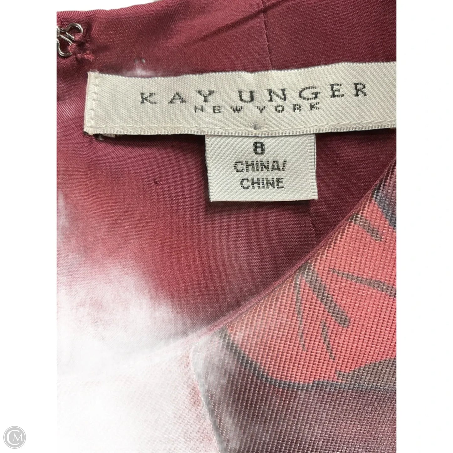 Dress Casual Midi By Kay Unger In Red, Size: M