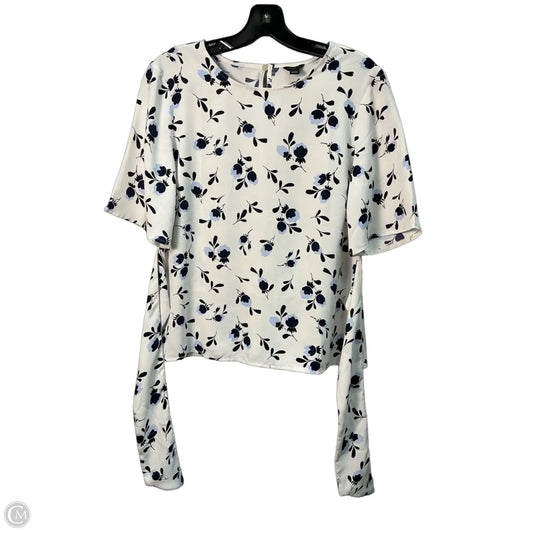 Top Short Sleeve By Ann Taylor In White, Size: S