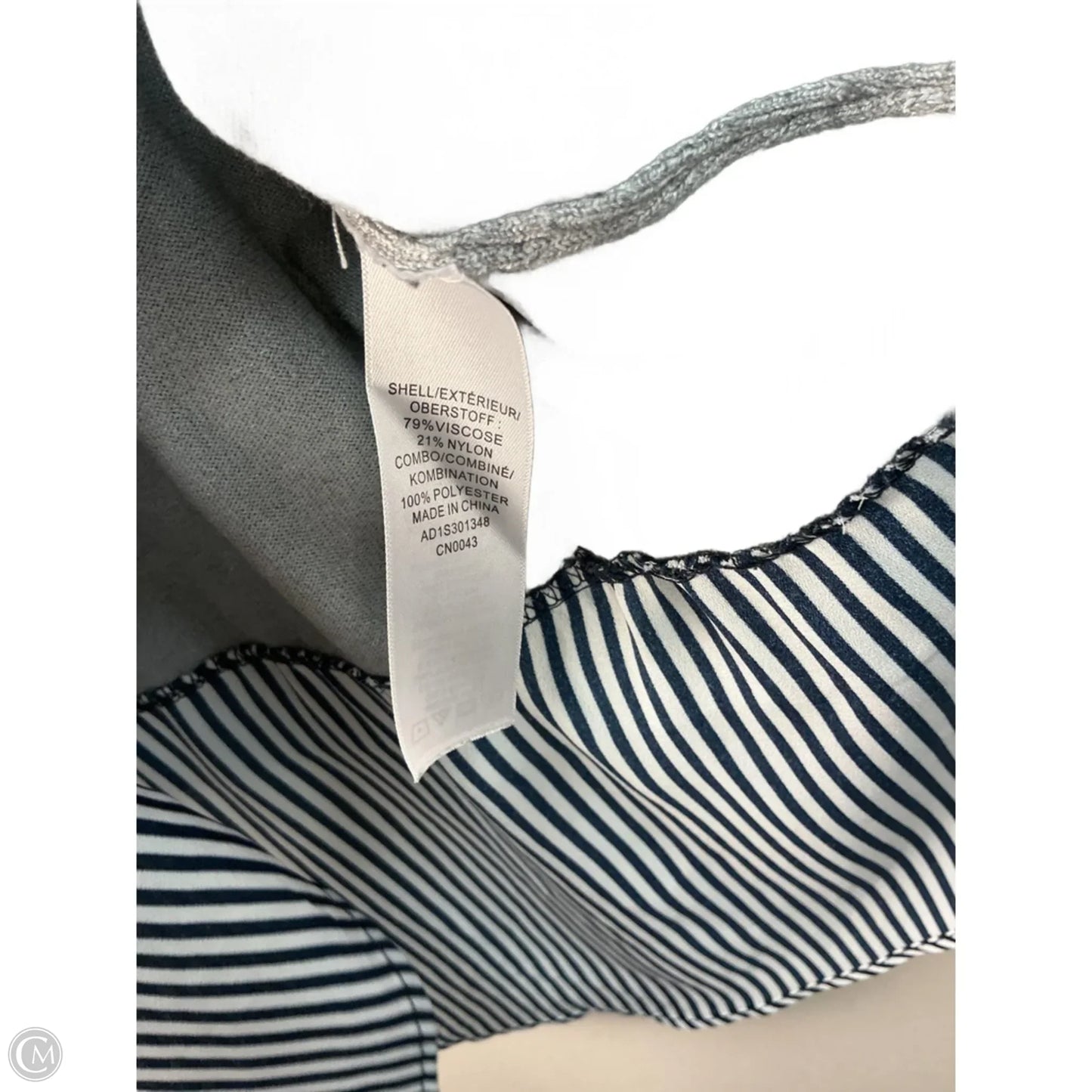 Top Long Sleeve By Adrianna Papell In Grey, Size: 16