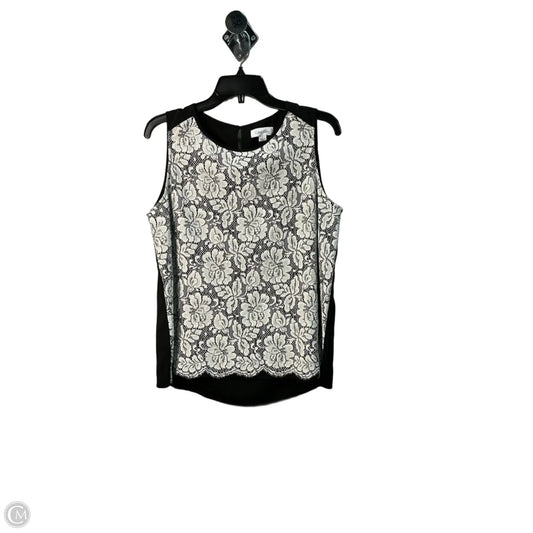 Top Sleeveless By Calvin Klein In Black, Size: L