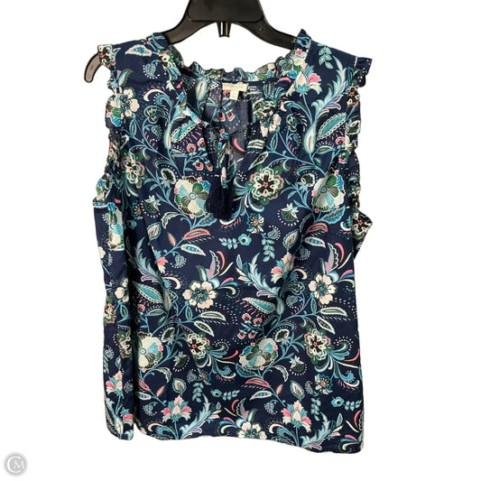 Top Sleeveless By Talbots In Blue, Size: 18