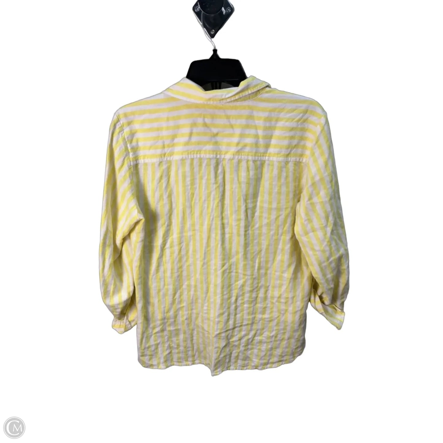 Top Long Sleeve By Loft In Yellow, Size: S