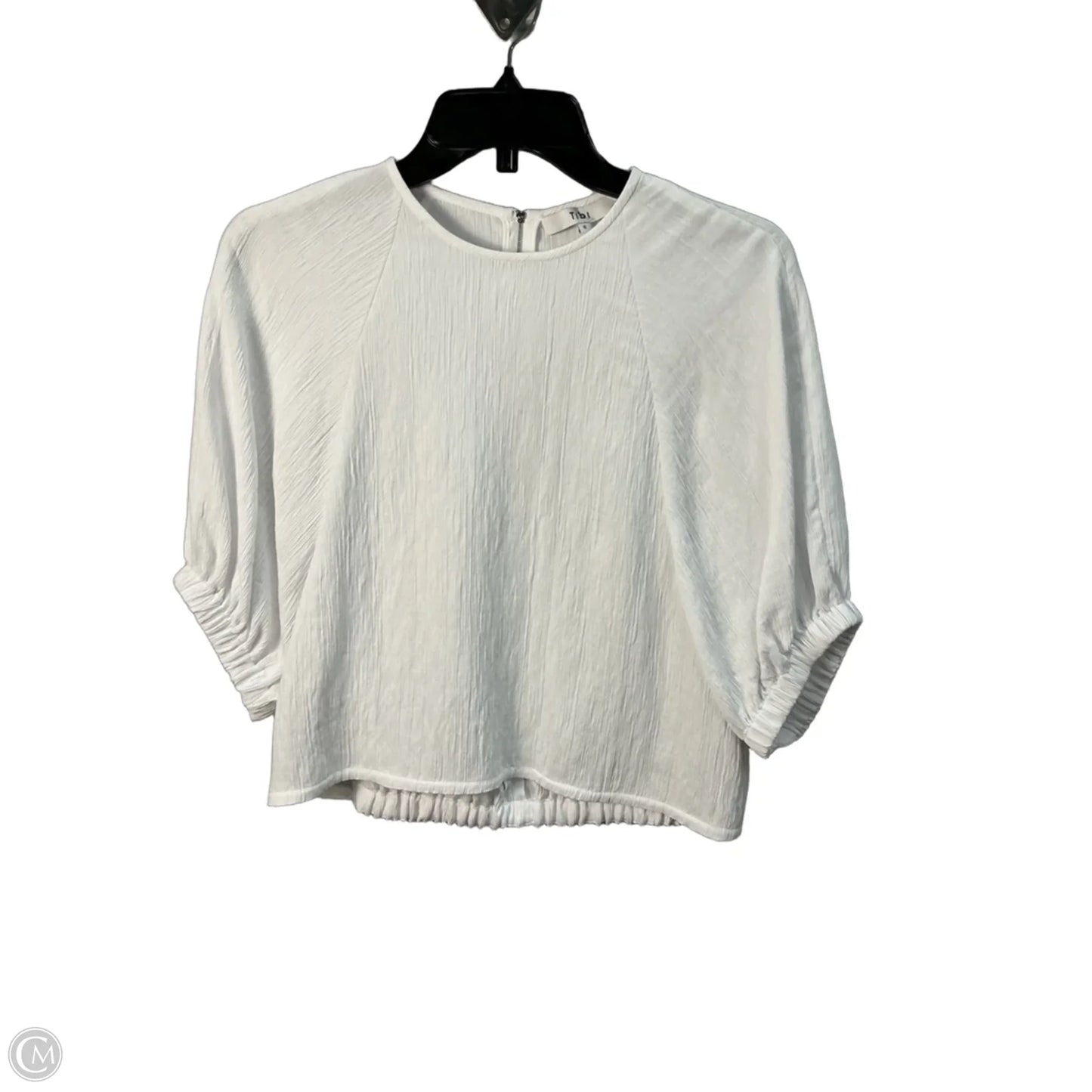 Top Short Sleeve By Tibi In White, Size: M