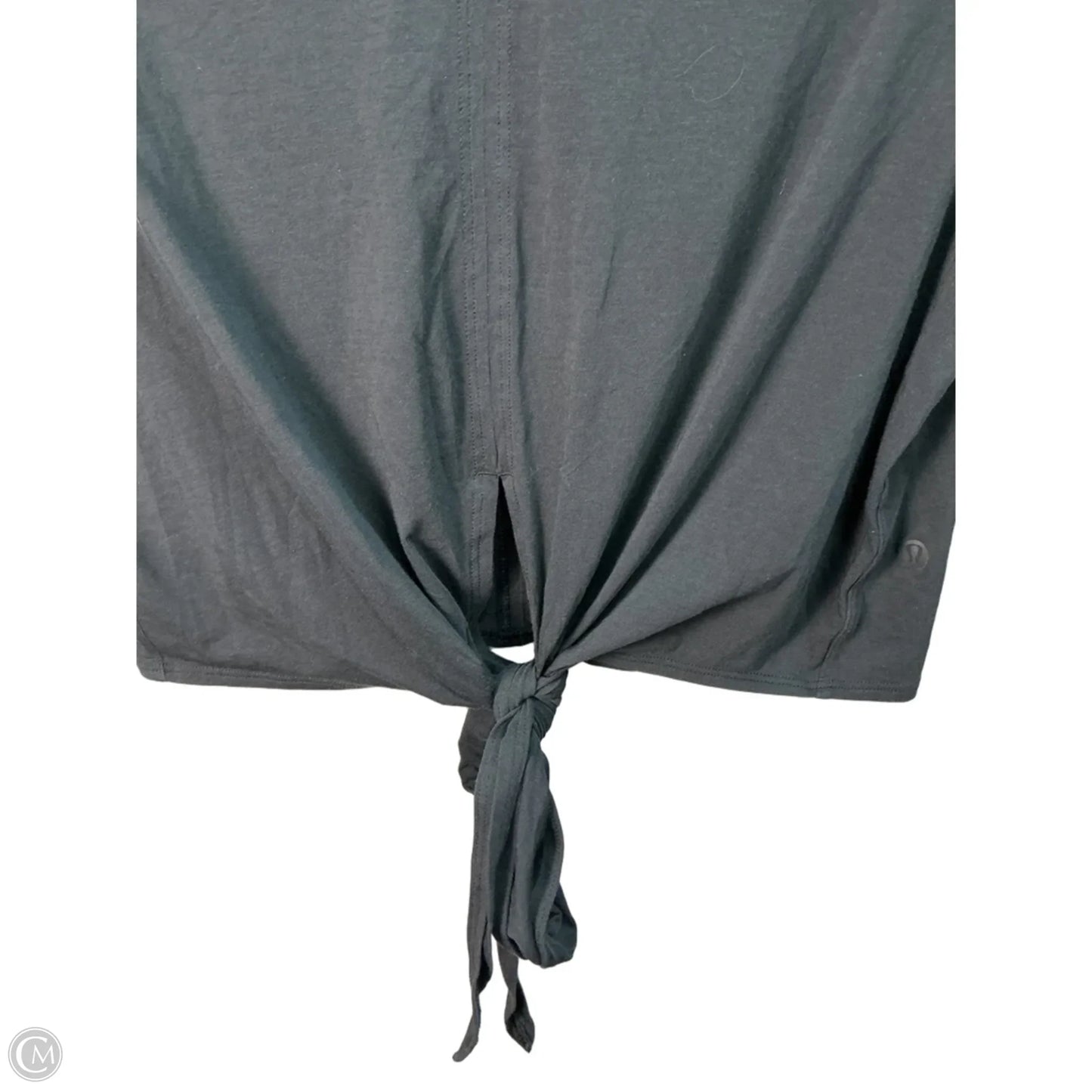 Athletic Top Short Sleeve By Lululemon In Black, Size: S