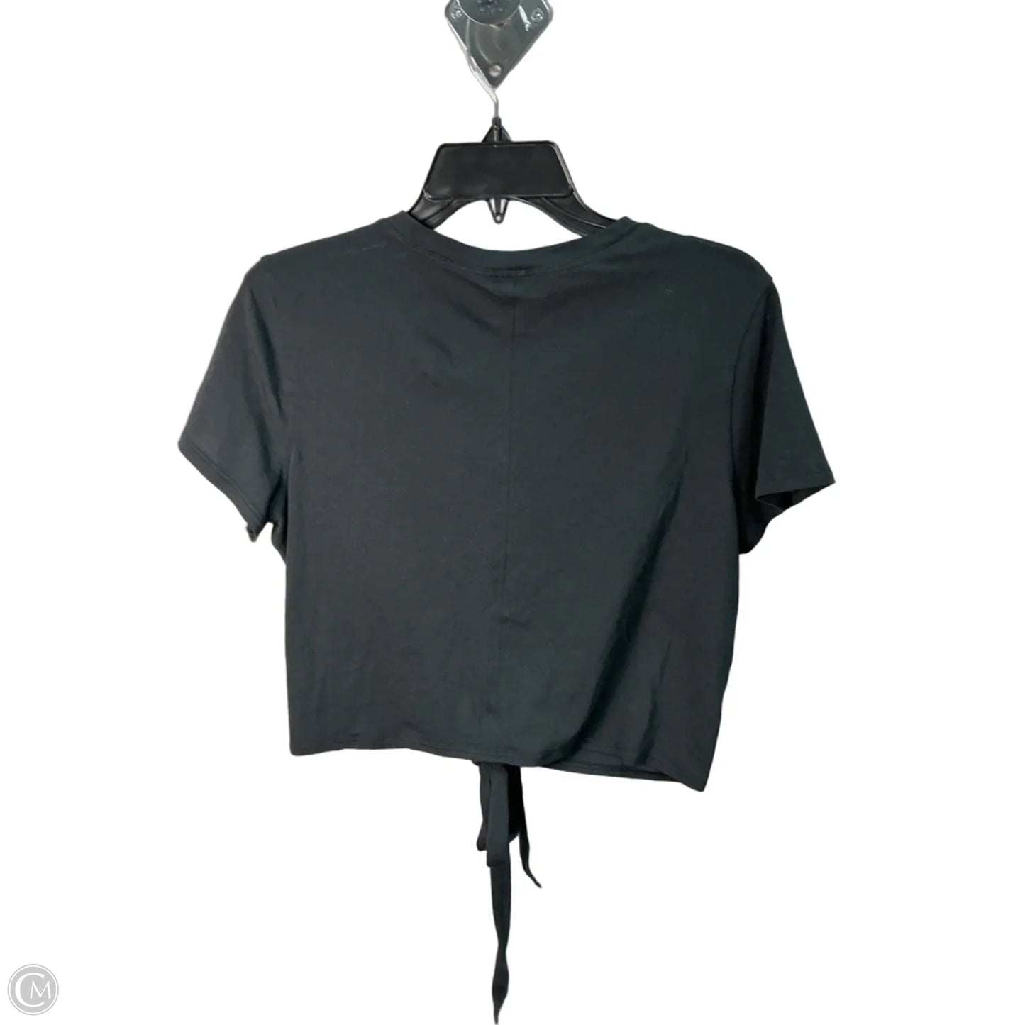 Athletic Top Short Sleeve By Lululemon In Black, Size: S