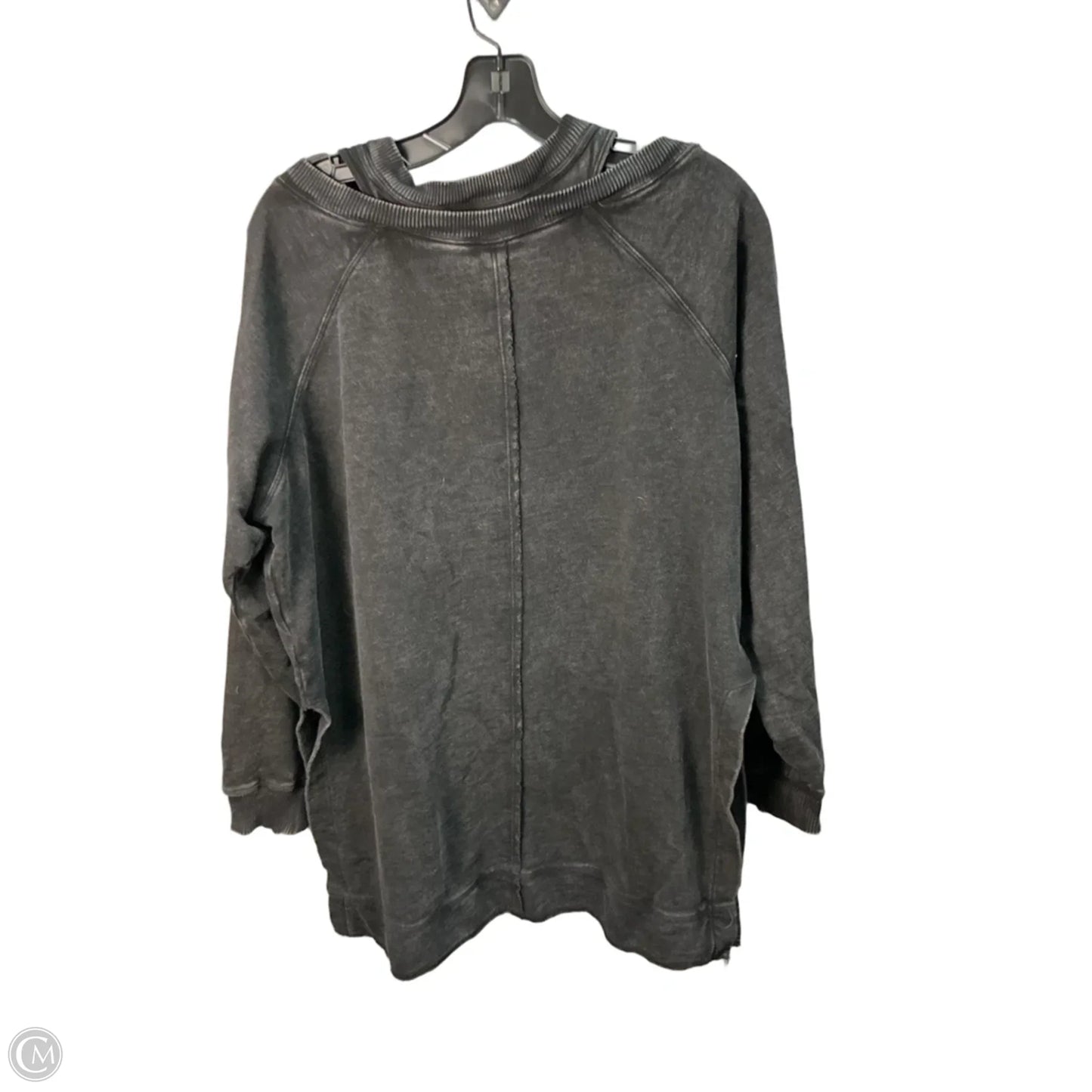 Top Long Sleeve By Pilcro In Grey, Size: S