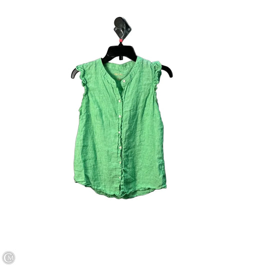 Top Sleeveless Designer By Lilly Pulitzer In Green, Size: S