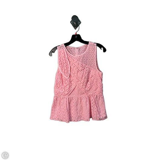 Top Sleeveless Designer By Lilly Pulitzer In Pink, Size: S