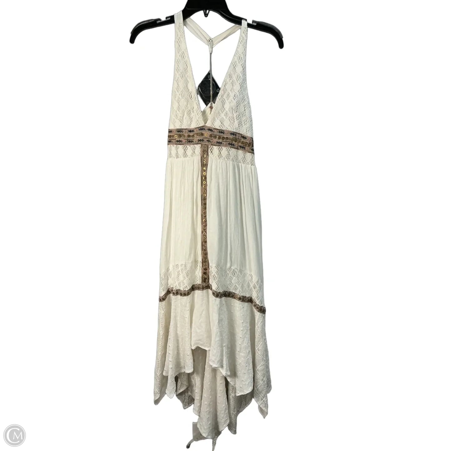 Dress Casual Midi By Free People In Cream, Size: Xs