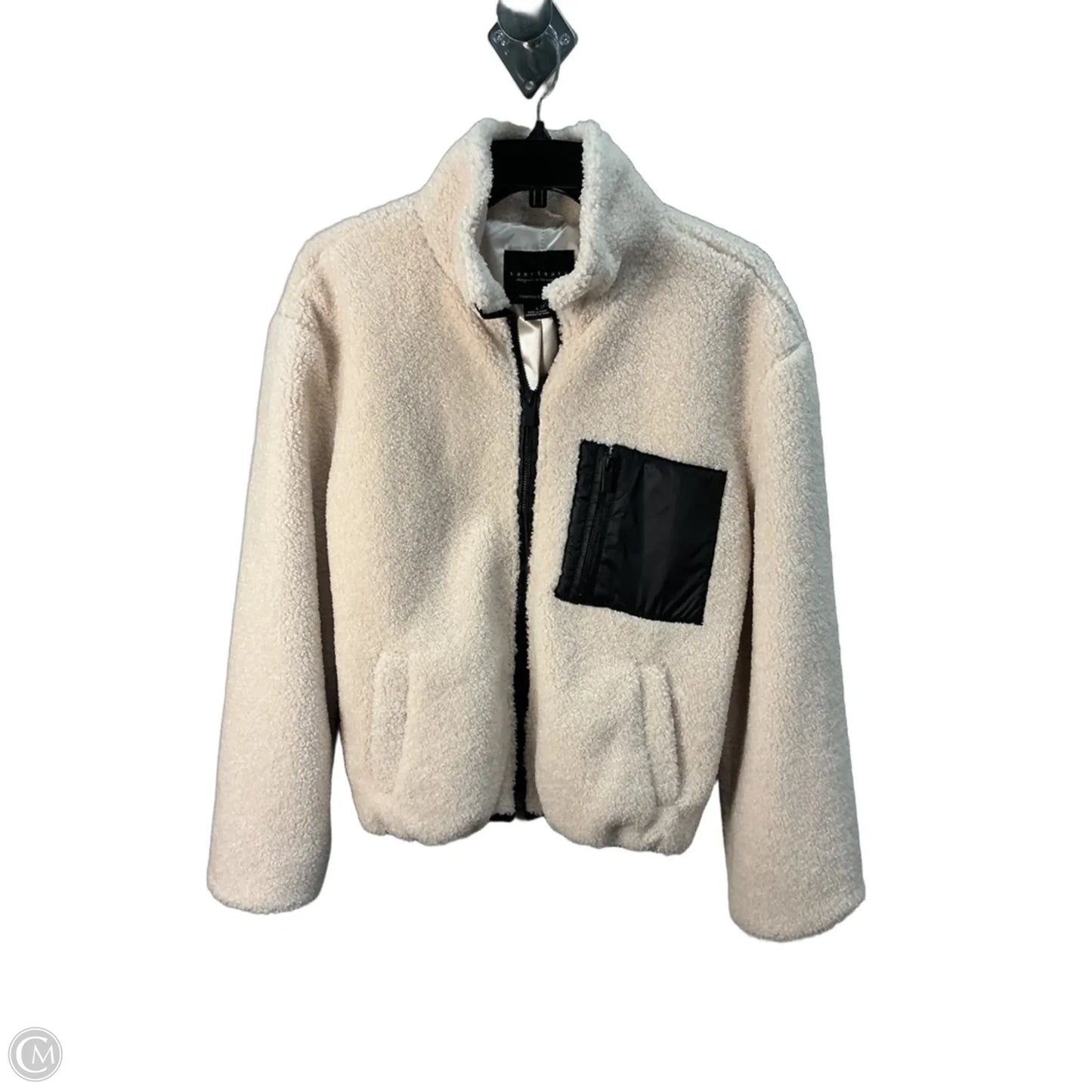 Jacket Faux Fur & Sherpa By Sanctuary In Cream, Size: S