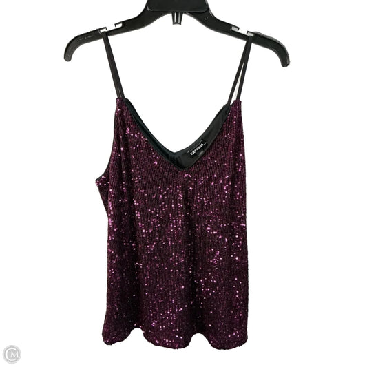 Top Sleeveless By Express In Purple, Size: M