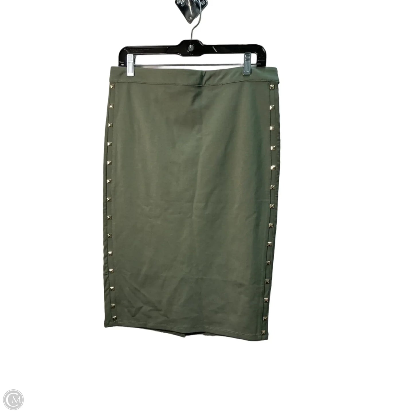 Skirt Midi By Bebe In Green, Size: Xl