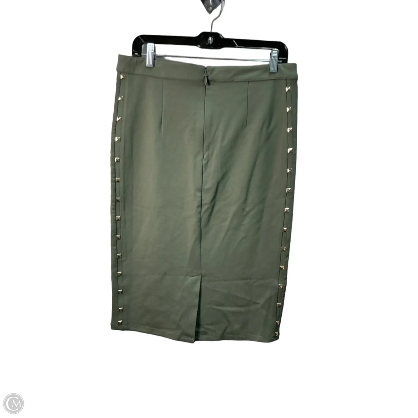 Skirt Midi By Bebe In Green, Size: Xl