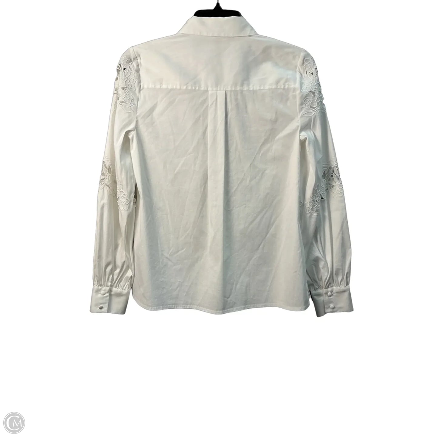 Top Long Sleeve Basic By White House Black Market In White, Size: 0