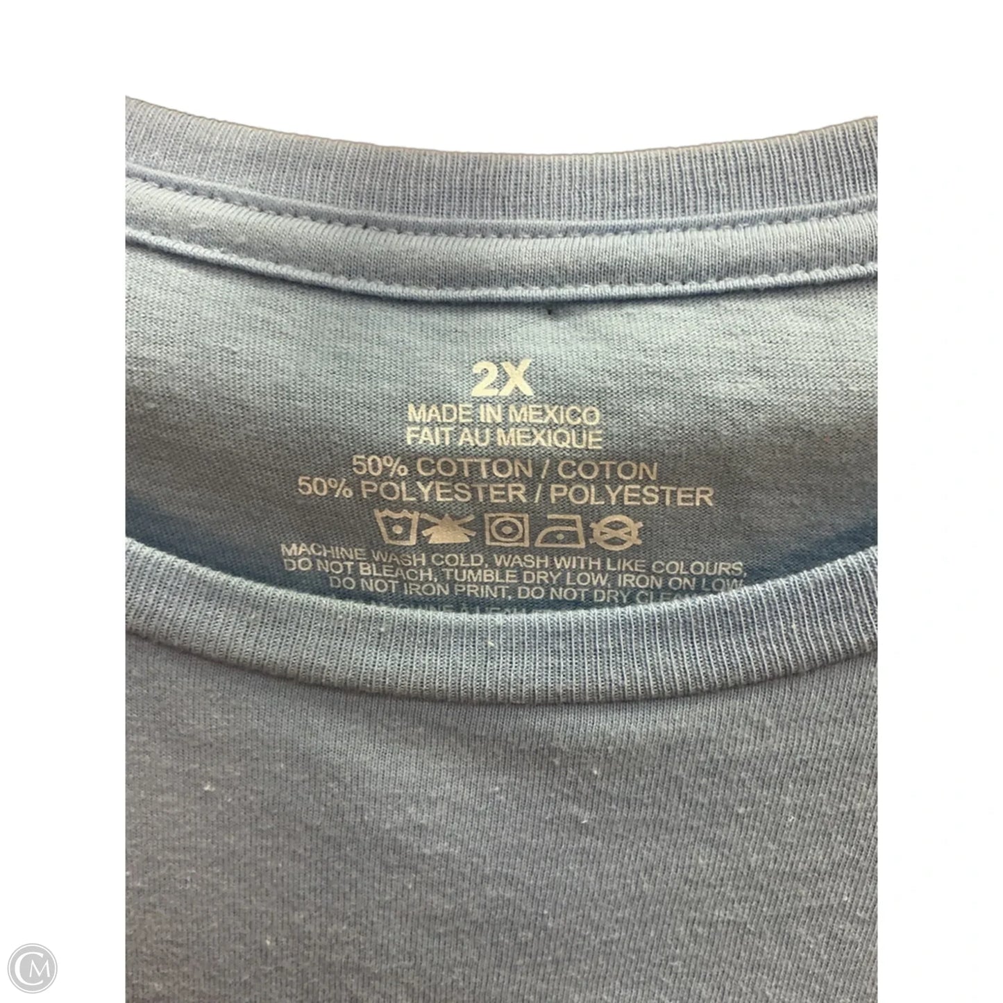 Top Short Sleeve By Clothes Mentor In Blue, Size: 22