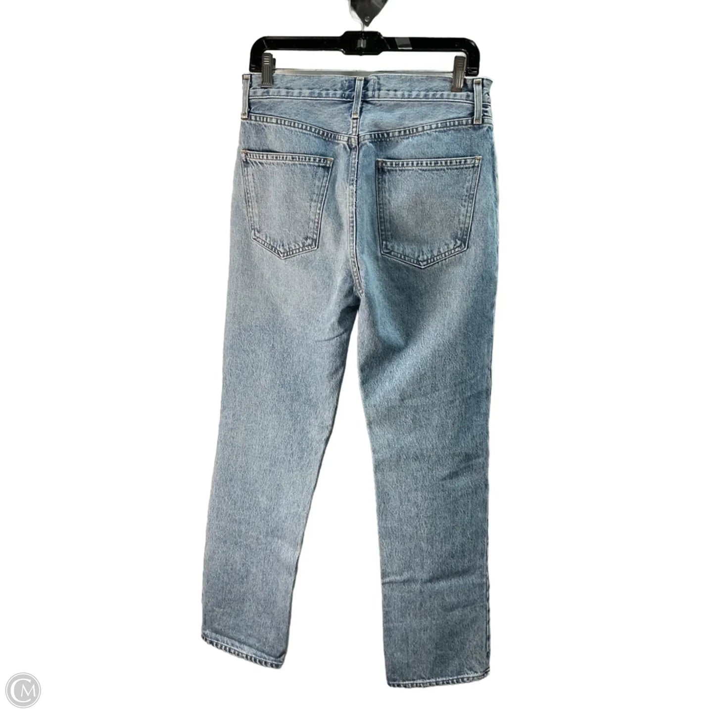 Jeans Wide Leg By Agolde In Blue Denim, Size: 4