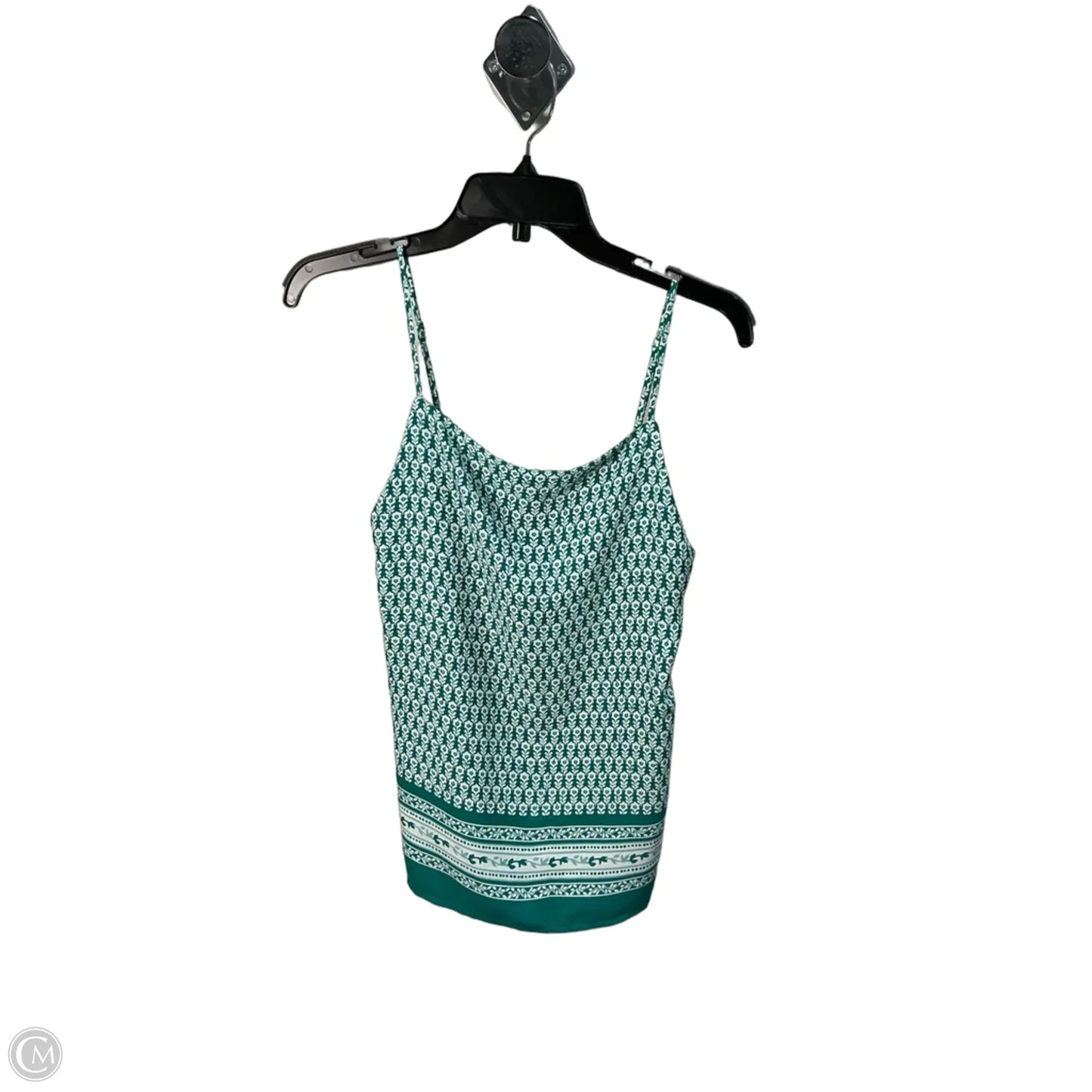 Top Sleeveless By Loft In Green, Size: M