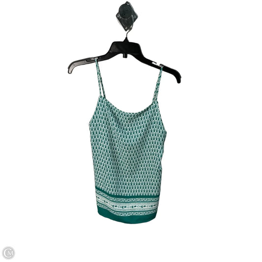 Top Sleeveless By Loft In Green, Size: M