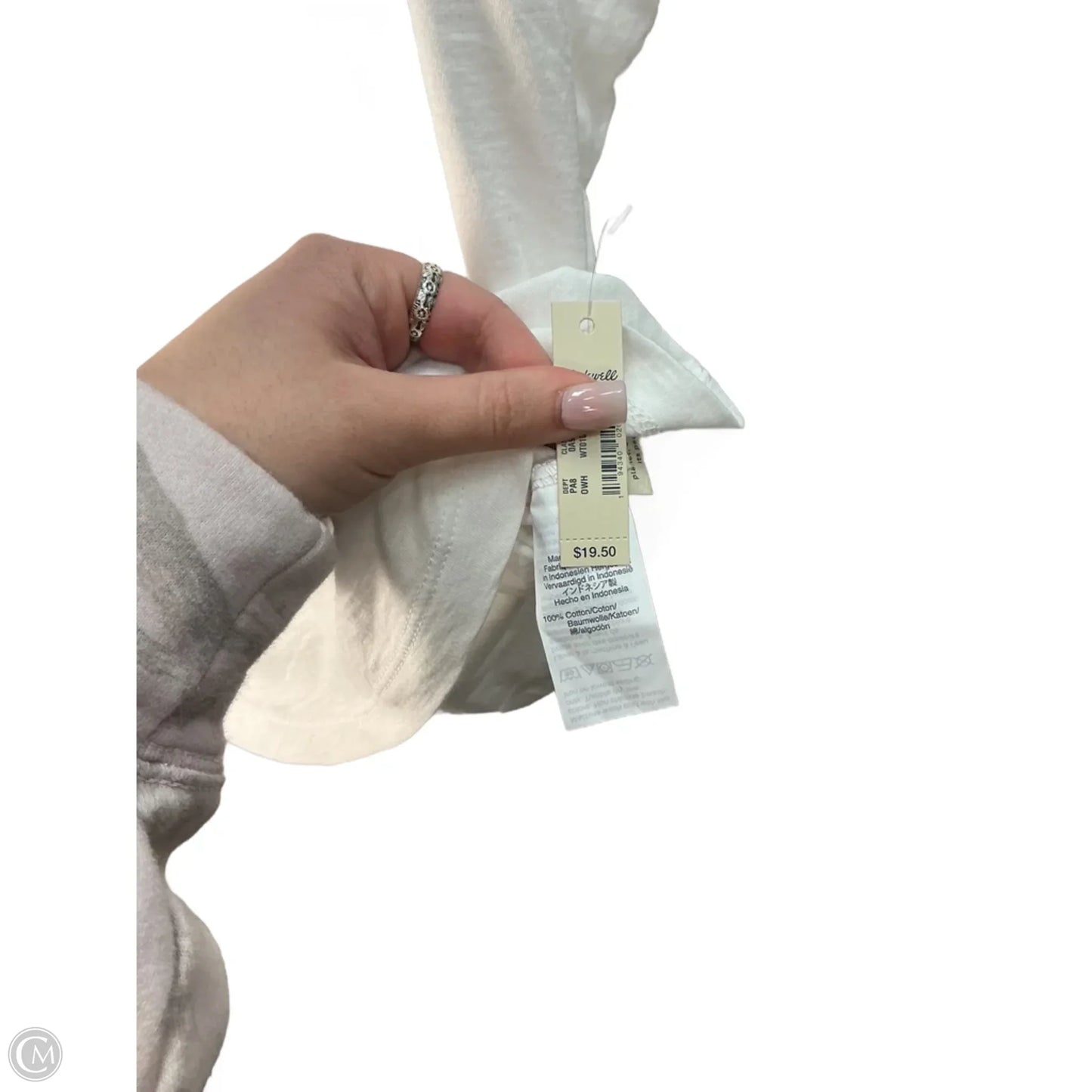 Top Short Sleeve Basic By Madewell In White, Size: 24