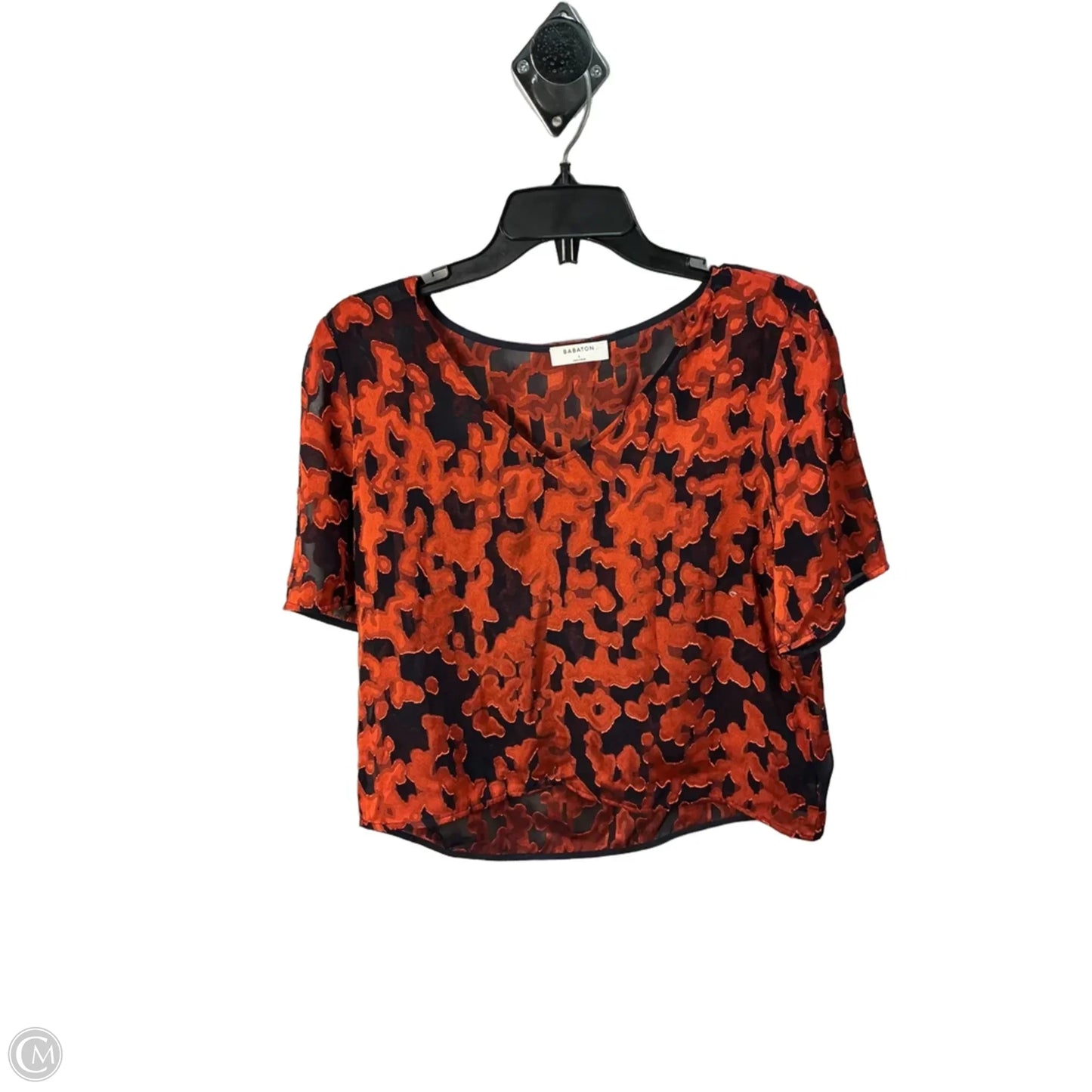 Top Short Sleeve By Babaton In Red, Size: L