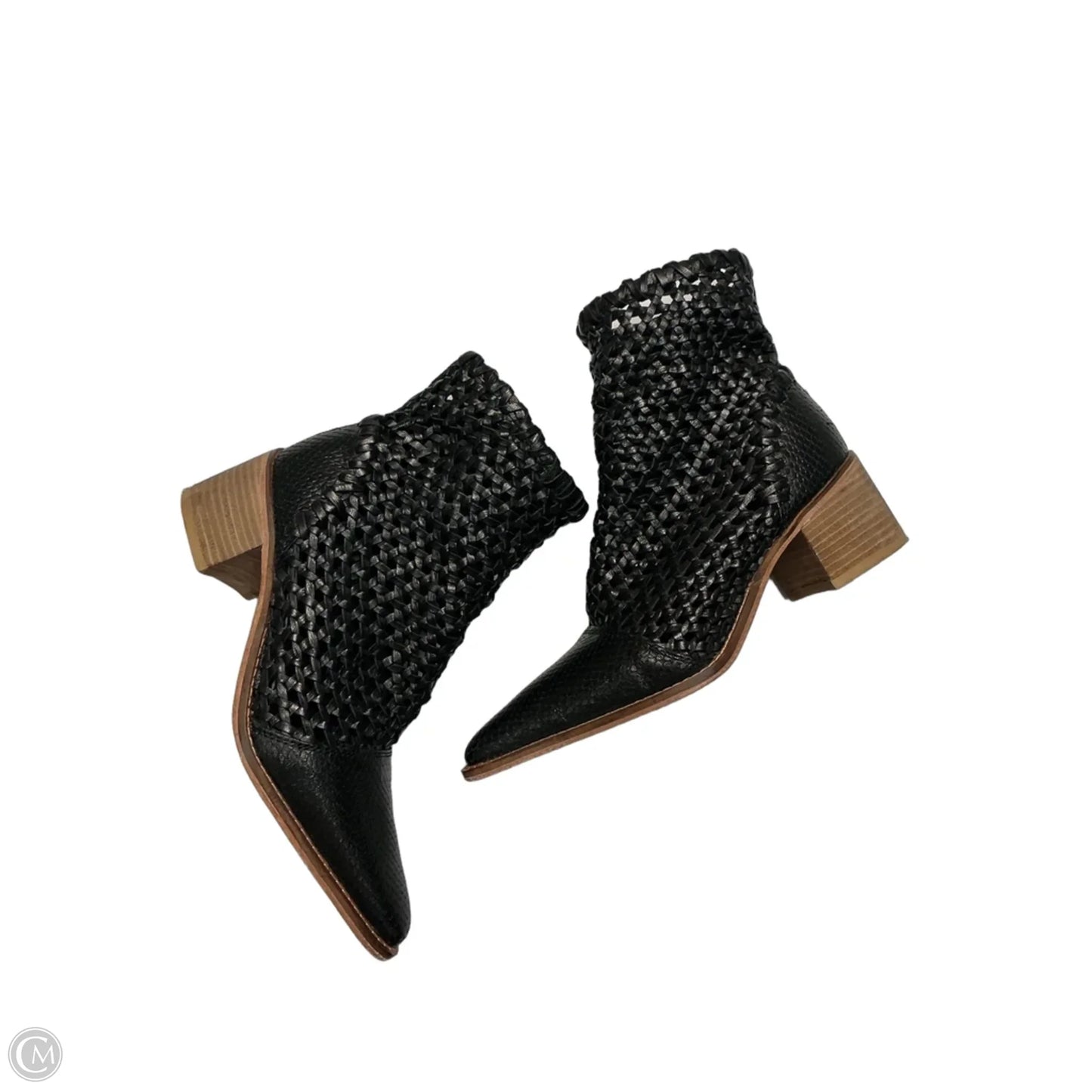 Boots Ankle Heels By Free People In Black & Brown, Size: 6.5
