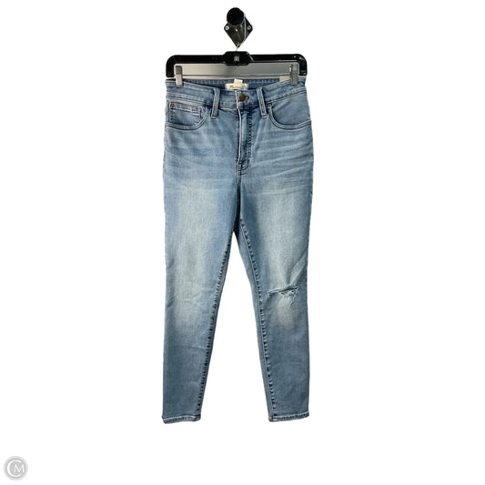 Jeans Skinny By Madewell In Blue, Size: 4