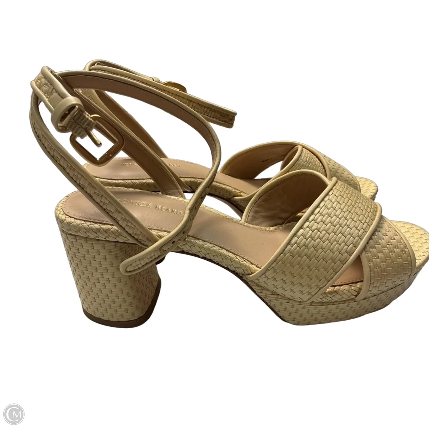 Shoes Heels Block By Veronica Beard In Yellow, Size: 9