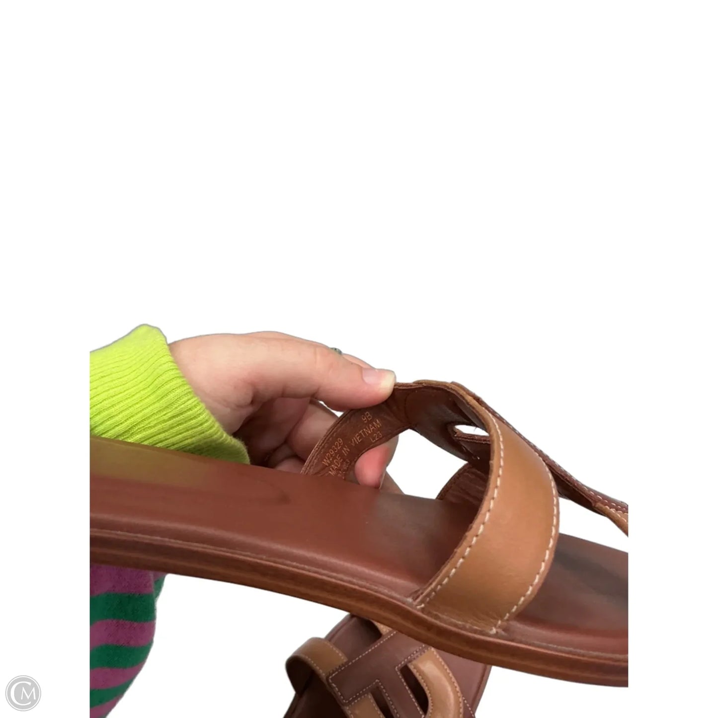 Sandals Flats By Cole-haan In Brown & Tan, Size: 9